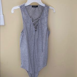 grey body suit, cotton on